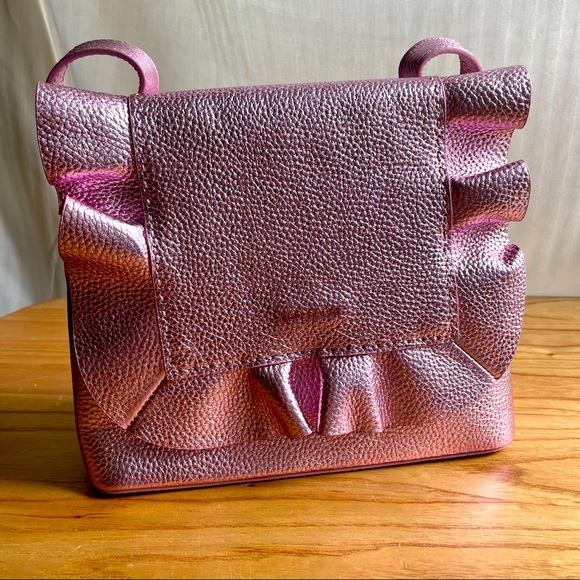 Ted Baker London Handbags - Ten Baker ruffle crossbody/backpack pink metallic purse